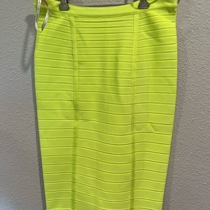 Authentic Herve Leger bandage pencil skirt. NWT and garment bag. bright!!